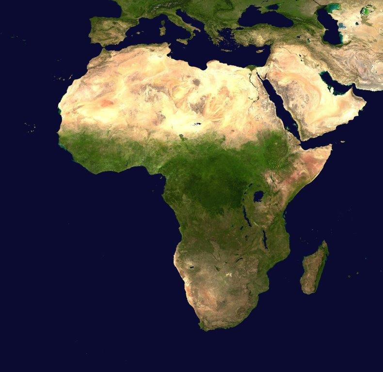 Geographical Map of Africa